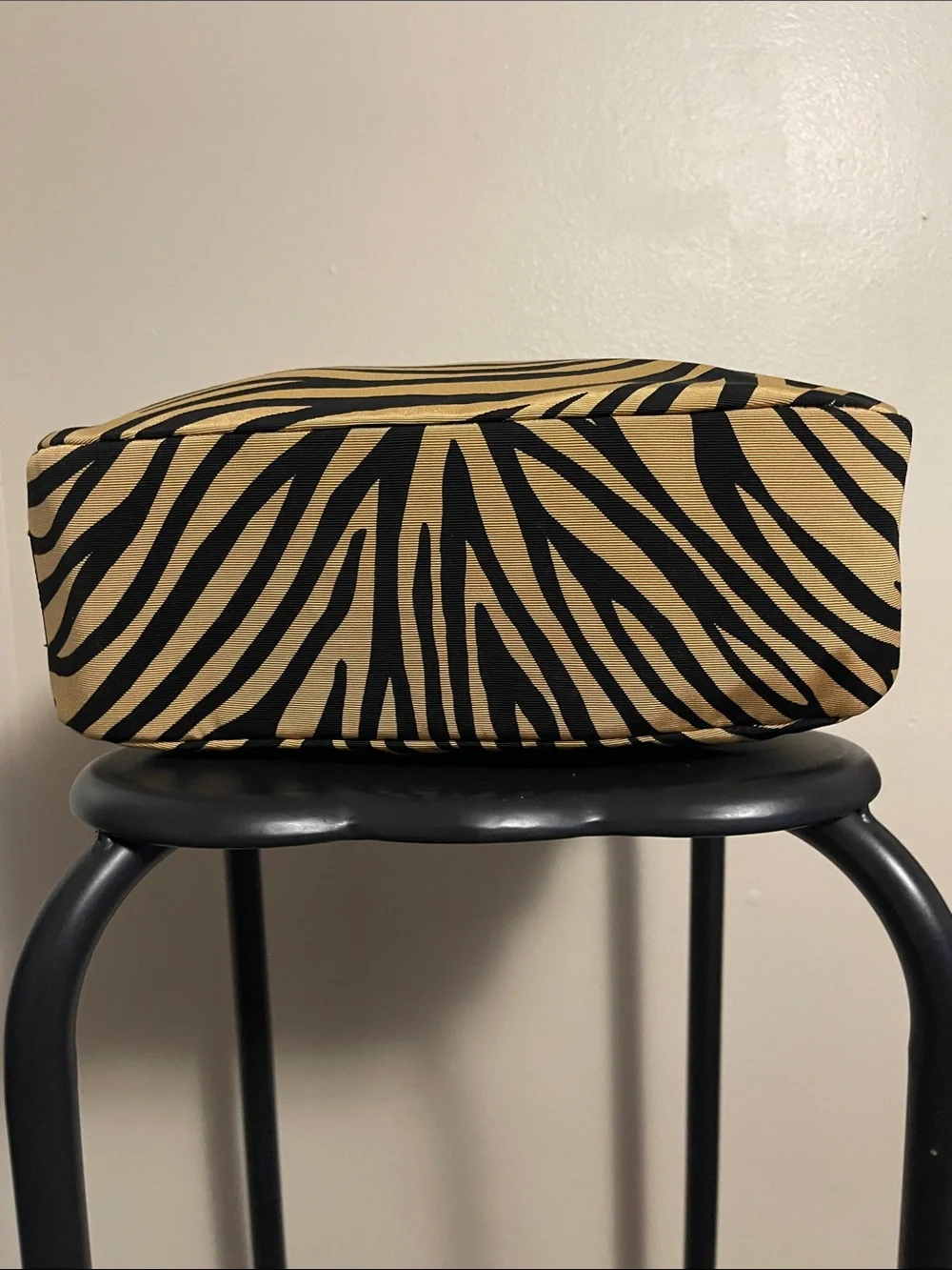Kate Spade Black & Tan Zebra-Print Shoulder Bag